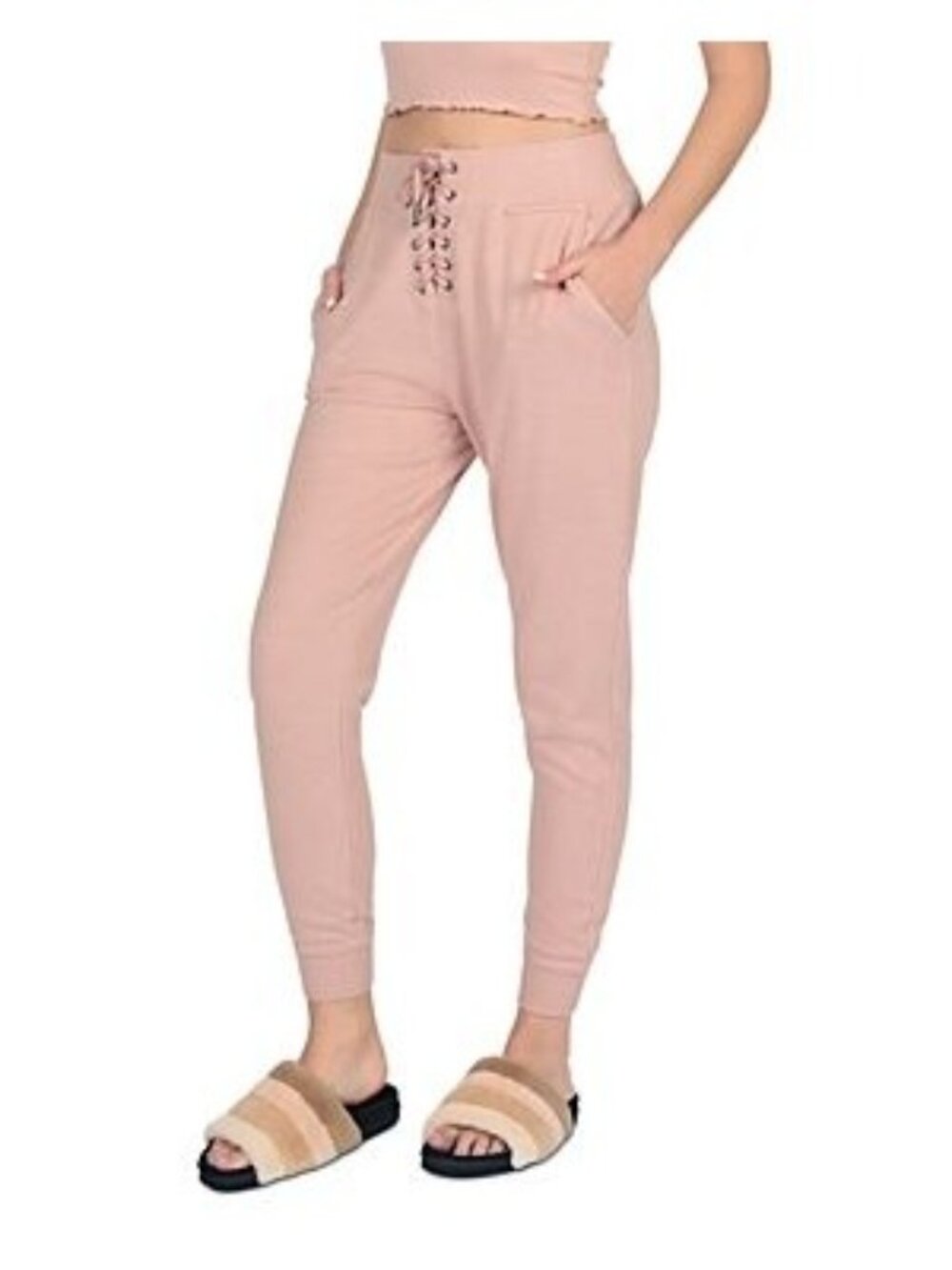 Vintage Havana Womens Cozy Comfy Lounge Pants Pink Size S NWT
